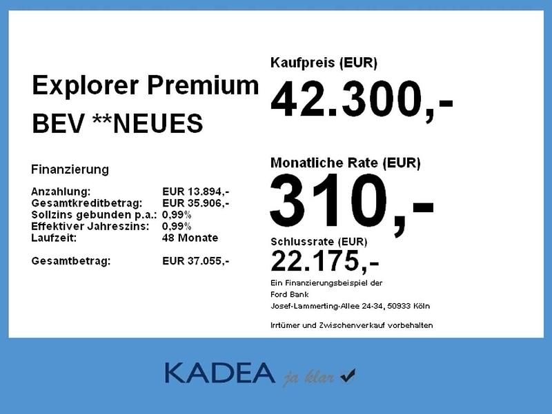 Neu Ford Explorer Premium 210 kW (286 PS) 2025 Frost weiß SUV