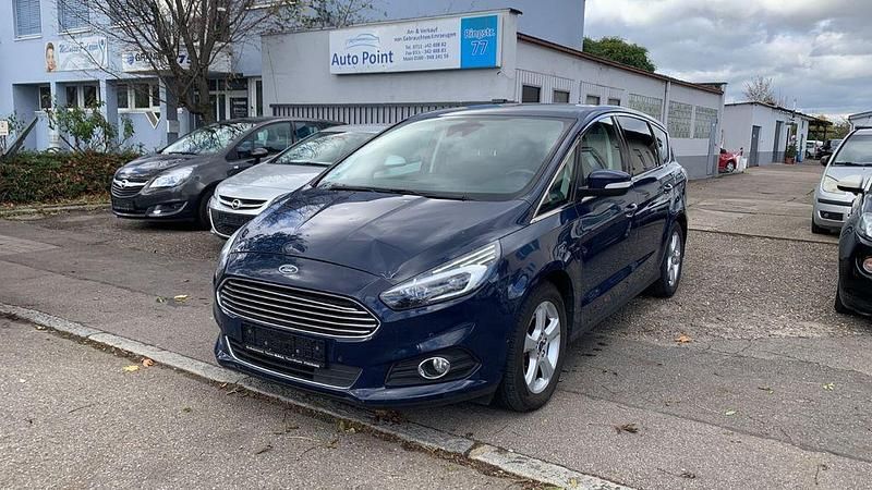 Blau Gebraucht 2017 Ford S-MAX Titanium Van / Kleinbus | 7.800 € (Superpreis) - Bild 1/4