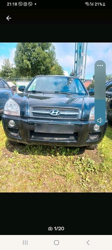 Schwarz Gebraucht 2008 Hyundai Tucson SUV | 3.300 € (Fairer Preis) - Bild 1/4