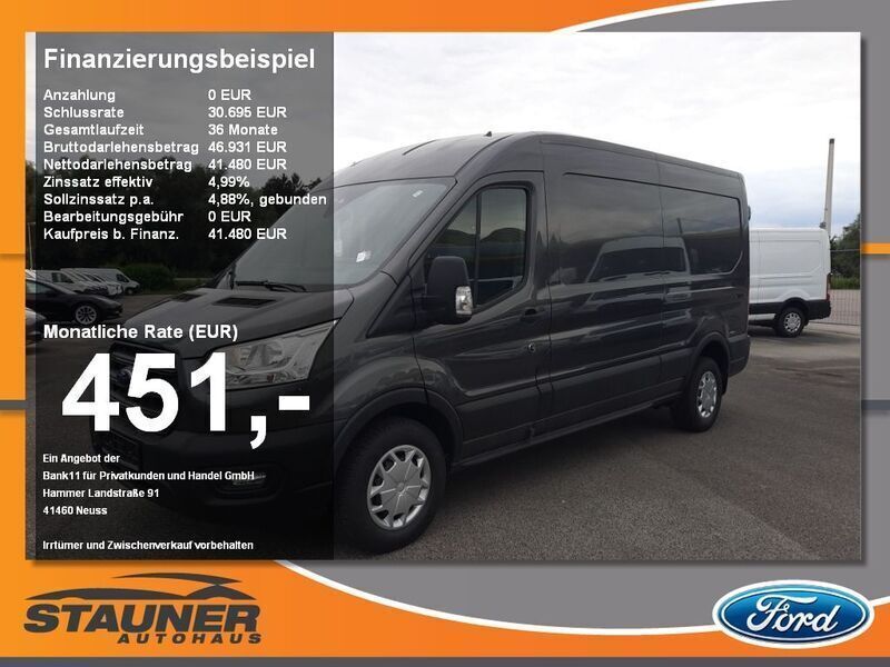 Neu Ford Transit Trend 131 PS (96 kW) 2025 Magneticgrau Van / Kleinbus