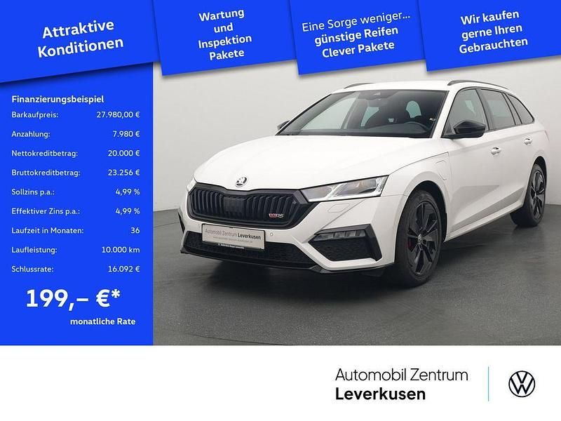 Candy weiss Gebraucht 2023 Skoda Octavia RS Kombi | 27.980 € (Superpreis) - Bild 1/4