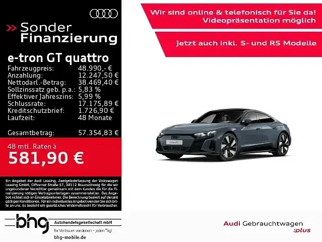Gebraucht Audi e-tron GT quattro Ambiente 350 kW (476 PS) 2023 Limousine