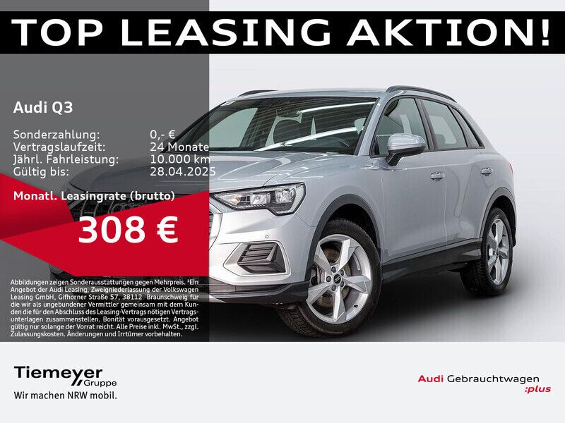 Florettsilber metallic Gebraucht 2024 Audi Q3 Advanced Plus SUV | 44.770 € (Teuer) - Bild 1/4