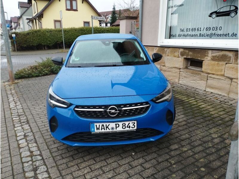 Lackierung voltaic blue met (metallic) Gebraucht 2023 Opel Corsa Elegance Kleinwagen | 17.350 € (Etwas zu teuer) - Bild 1/4
