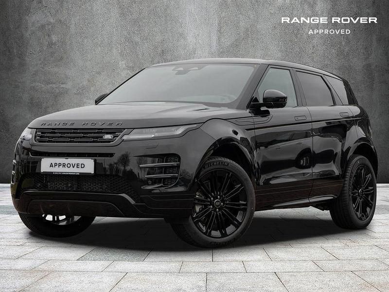 Santorini black metallic Gebraucht 2025 Land Rover Range Rover evoque SE Dynamic SUV | 74.438 € - Bild 1/4