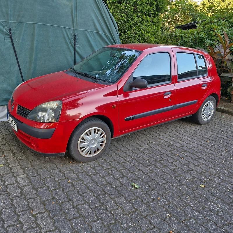 Rot Gebraucht 2003 Renault Clio II Kleinwagen | 1.700 € - Bild 1/4