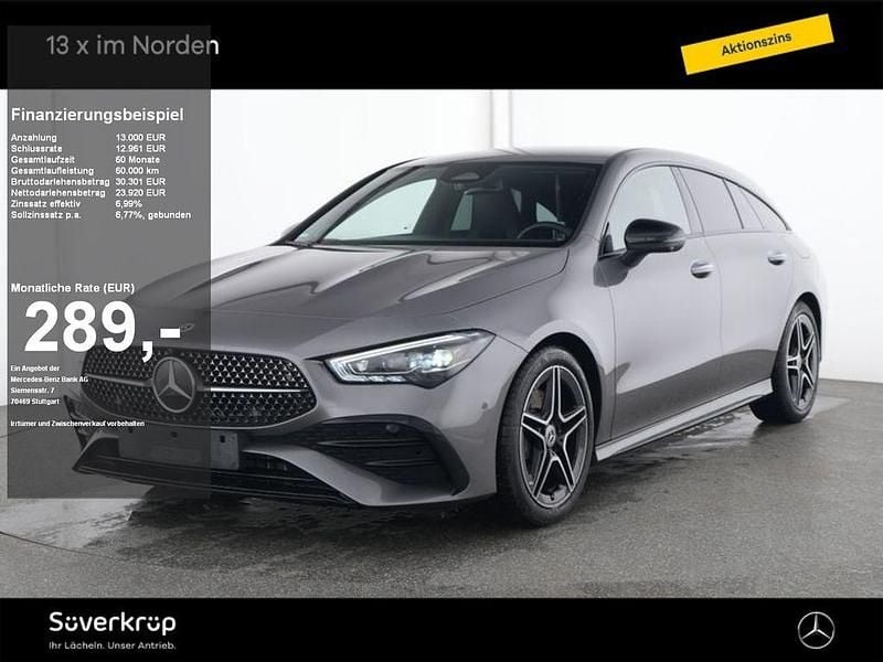 Graulack mountaingrau (metallic) Gebraucht 2024 Mercedes CLA200 Shooting Brake AMG Kombi | 36.920 € (Etwas zu teuer) - Bild 1/4