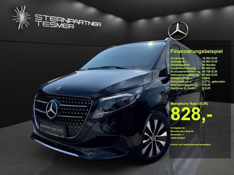 Schwarz Gebraucht 2024 Mercedes V300 Avantgarde Van / Kleinbus | 75.800 € (Teuer) - Bild 1/3