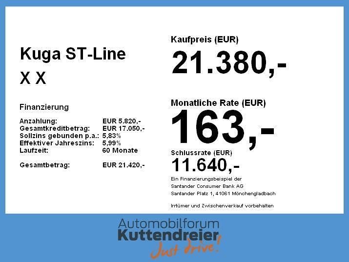 Gebraucht Ford Kuga ST-Line X 150 PS (110 kW) 2023 Obsidianschwarzmetallic SUV