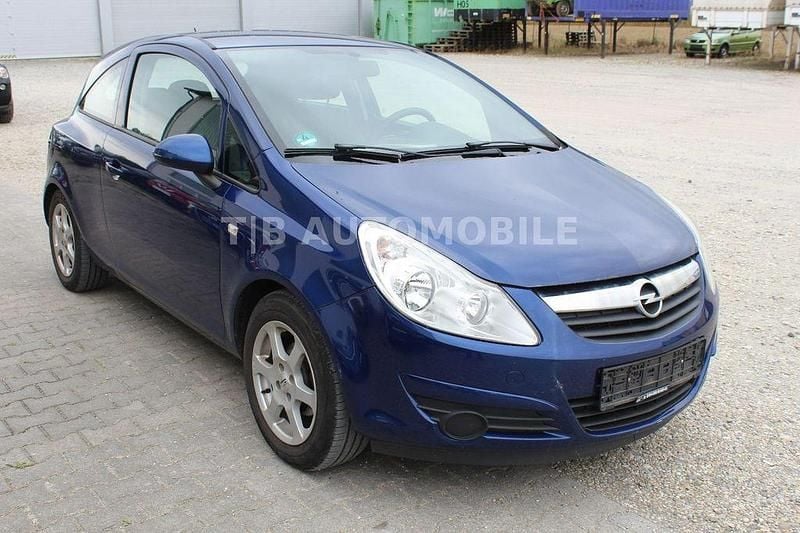 Blau Gebraucht 2008 Opel Corsa Edition Kleinwagen | 990 € (Guter Preis) - Bild 1/4