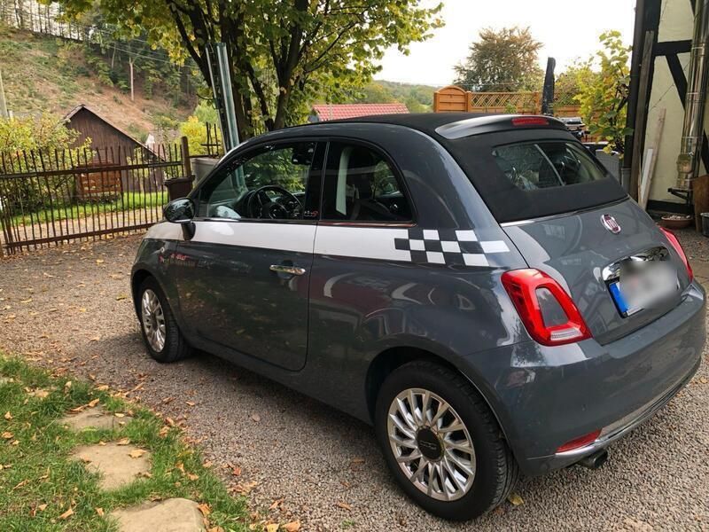 Grau Gebraucht 2018 Fiat 500C Cabrio | 10.499 € (Fairer Preis) - Bild 1/4
