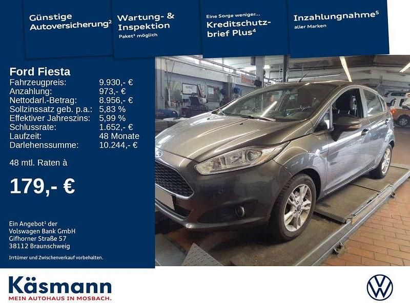 Grau Gebraucht 2017 Ford Fiesta Celebration Kleinwagen | 9.930 € (Fairer Preis) - Bild 1/4