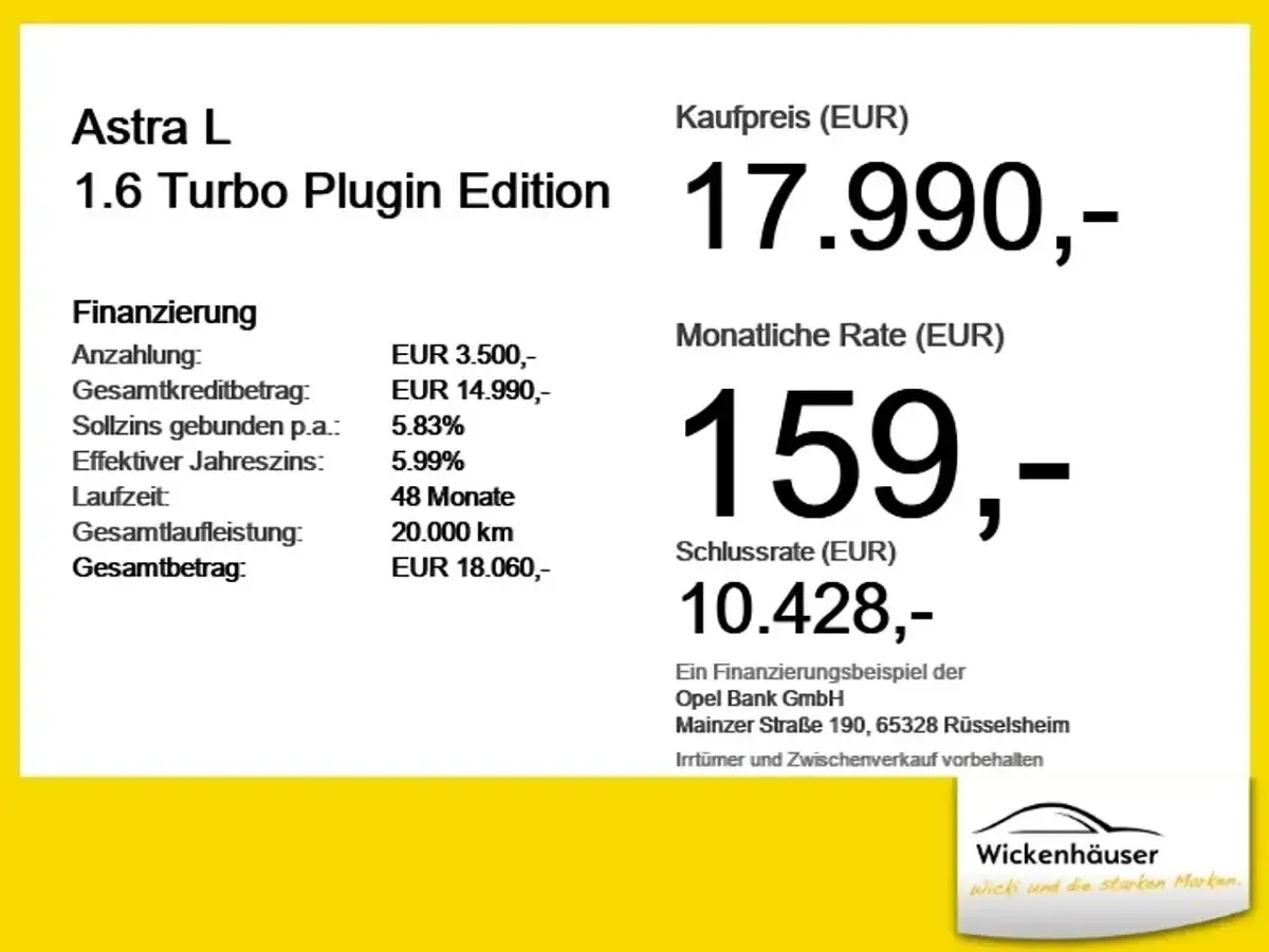 Gebraucht Opel Astra Edition 181 PS (133 kW) 2022 Kult gelb Limousine
