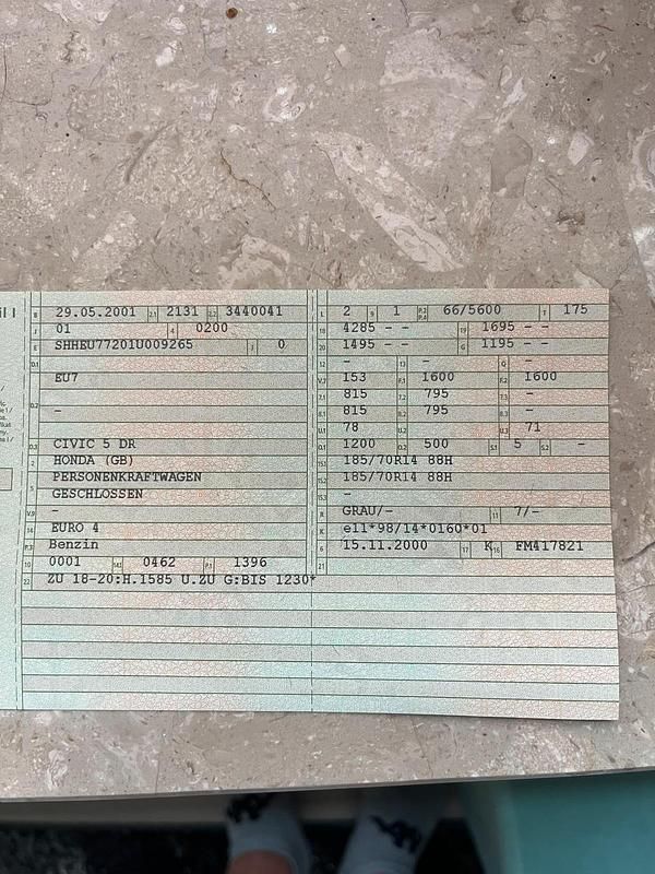 Silber Gebraucht 2000 Honda Civic Kleinwagen | 450 € (Superpreis) - Bild 1/4