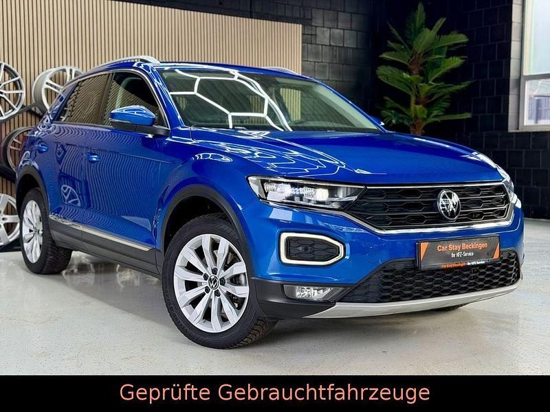 Blau Gebraucht 2020 VW T-Roc Sportline SUV | 21.990 € (Fairer Preis) - Bild 1/4