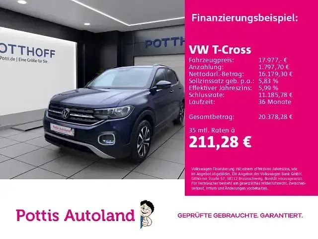 Gebraucht VW T-Cross United 110 PS (80 kW) 2020 SUV