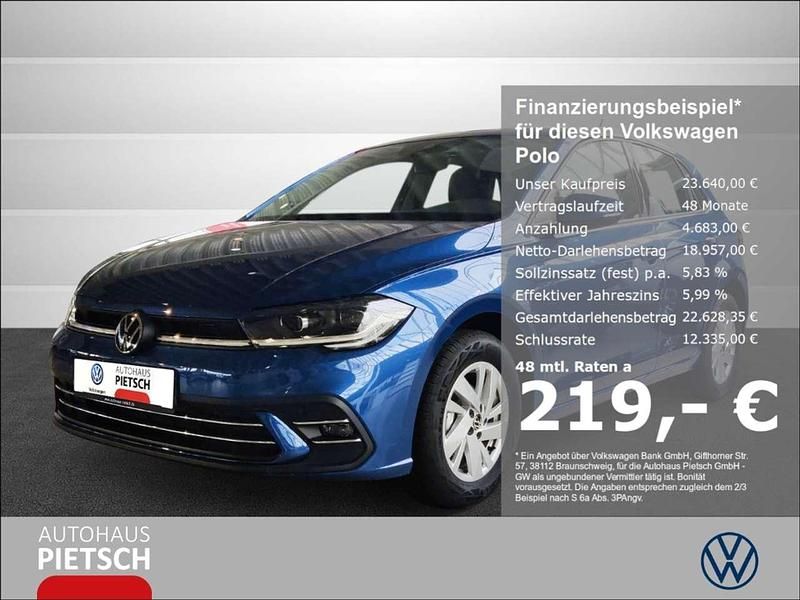 Gebraucht VW Polo Style 95 PS (69 kW) 2025 Reef blue Limousine