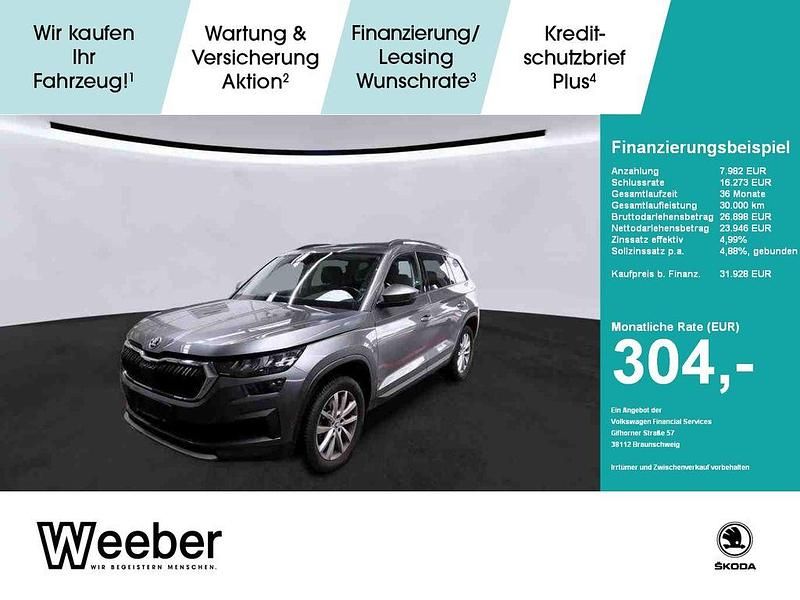 Grau Gebraucht 2022 Skoda Kodiaq Ambition SUV | 31.927 € (Fairer Preis) - Bild 1/4