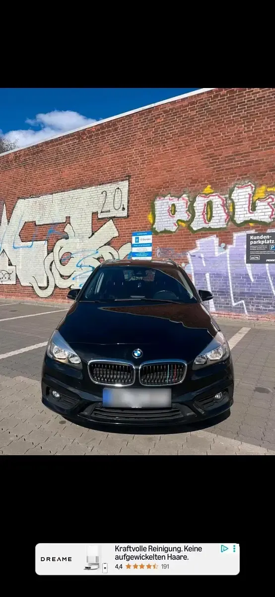 Gebraucht BMW 218 Gran Tourer 140 PS (102 kW) 2016 Schwarz Van / Kleinbus