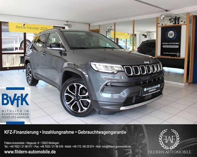 Graphite grey metallic Gebraucht 2021 Jeep Compass Limited SUV | 22.499 € (Fairer Preis) - Bild 1/4