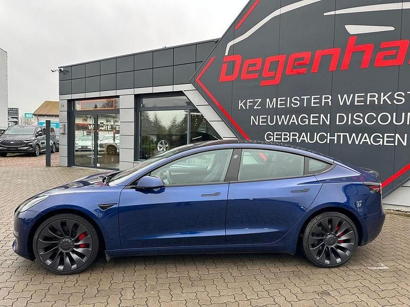 Gebraucht Tesla Model 3 Performance 377 kW (513 PS) 2021 Blau Limousine
