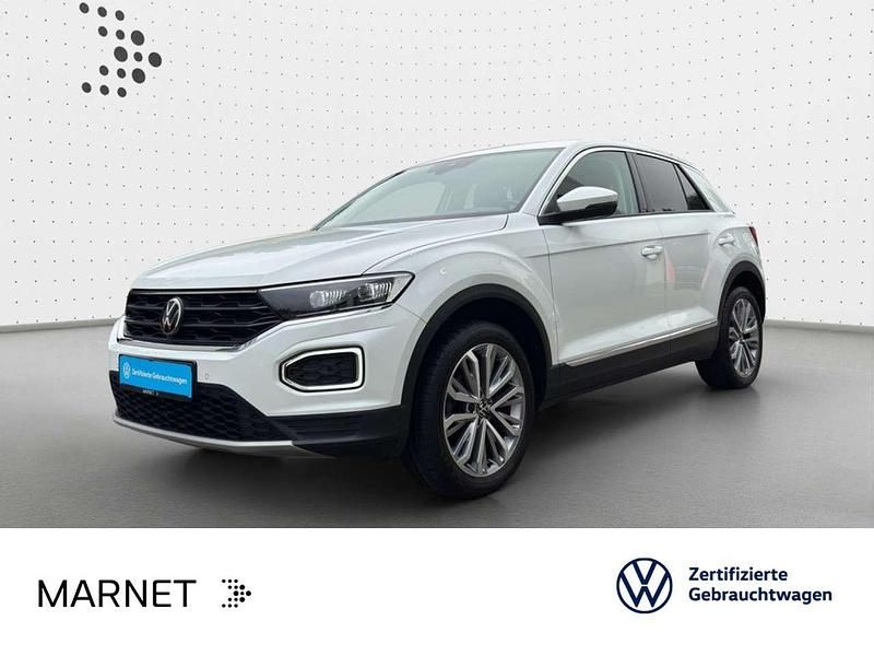 Pure white Gebraucht 2021 VW T-Roc Style SUV | 25.190 € (Fairer Preis) - Bild 1/3