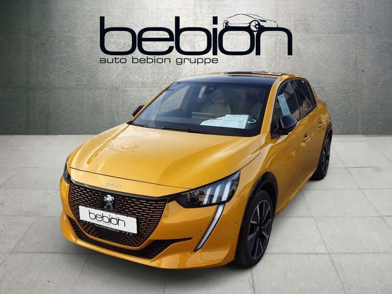 Gelb Gebraucht 2020 Peugeot e-208 GT Kleinwagen | 16.980 € (Fairer Preis) - Bild 1/4