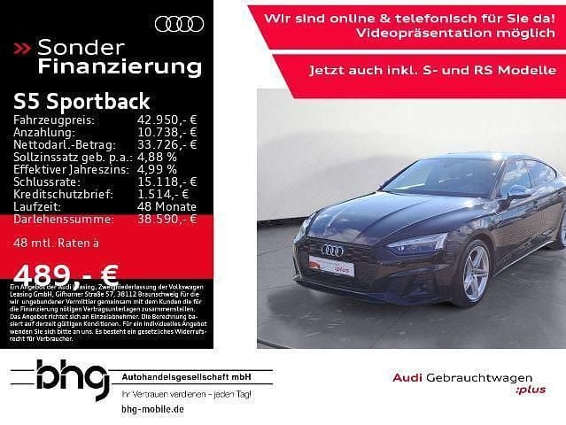 Schwarz Gebraucht 2021 Audi S5 Sportback Ambiente Kleinwagen | 41.950 € (Guter Preis) - Bild 1/4
