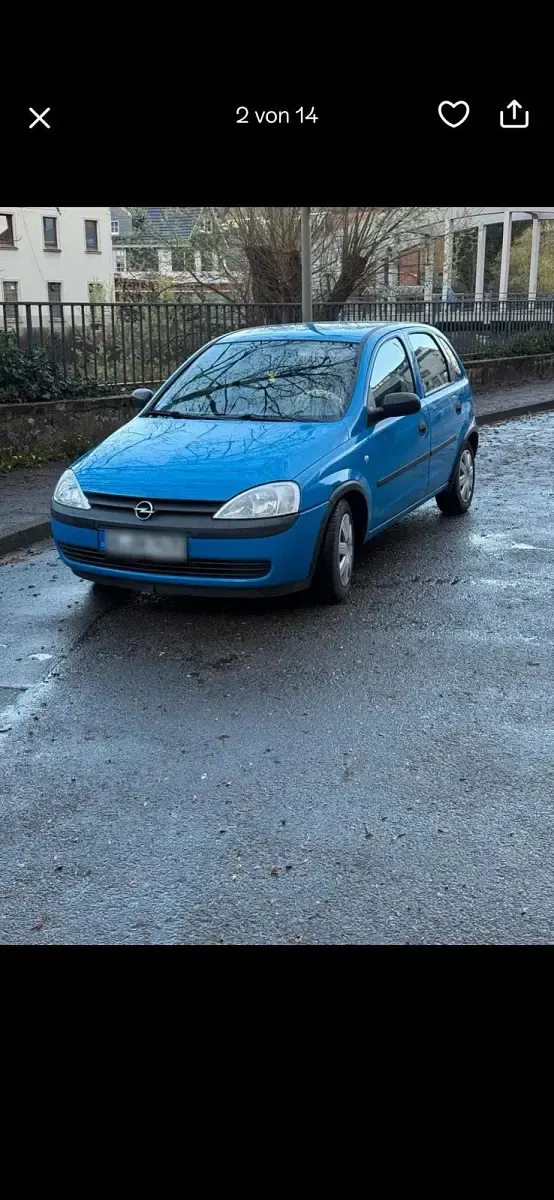 Occasion Opel Corsa 90 ch (66 kW) 2001 Bleue Citadine