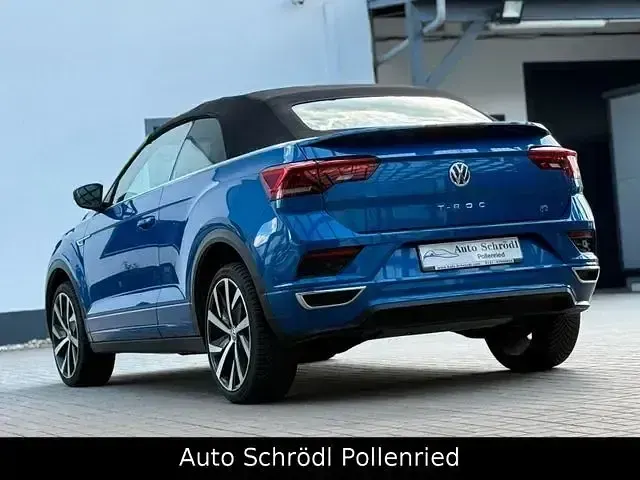 Gebraucht VW T-Roc Cabriolet R-line 190 PS (139 kW) 2020 Blau Cabrio