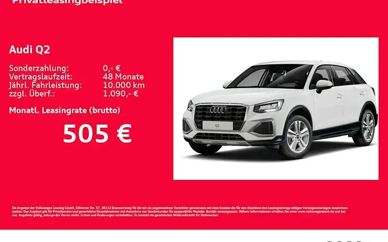 Nowe Audi Q2 Advanced Plus 150 KM (110 kW) 2026 Biały SUV