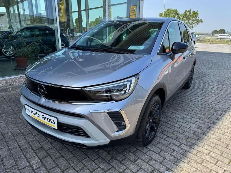Lack grau artense/metallic kla (metallic) Gebraucht 2024 Opel Crossland X Elegance SUV | 23.150 € (Etwas zu teuer) - Bild 1/4