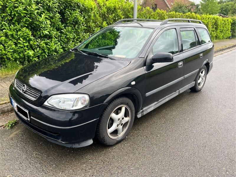 Schwarz Gebraucht 2004 Opel Astra Kombi | 580 € (Fairer Preis) - Bild 1/4
