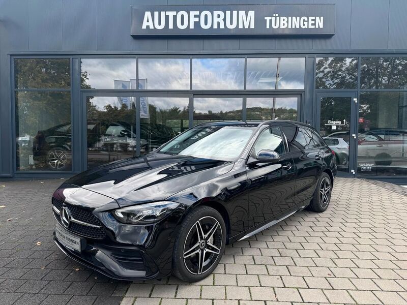 Schwarz Gebraucht 2022 Mercedes C300e AMG line Kombi | 34.990 € (Fairer Preis) - Bild 1/4