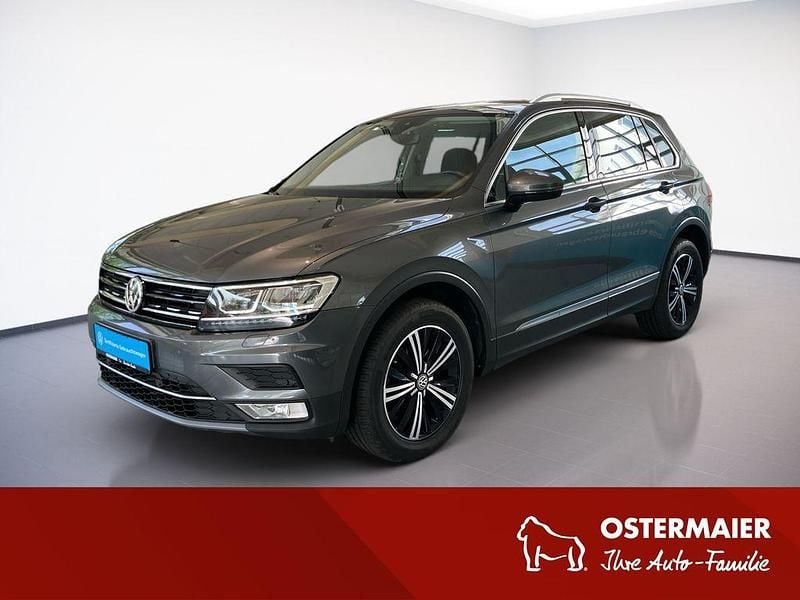 Indiumgrau Gebraucht 2016 VW Tiguan Highline SUV | 18.780 € (Fairer Preis) - Bild 1/4