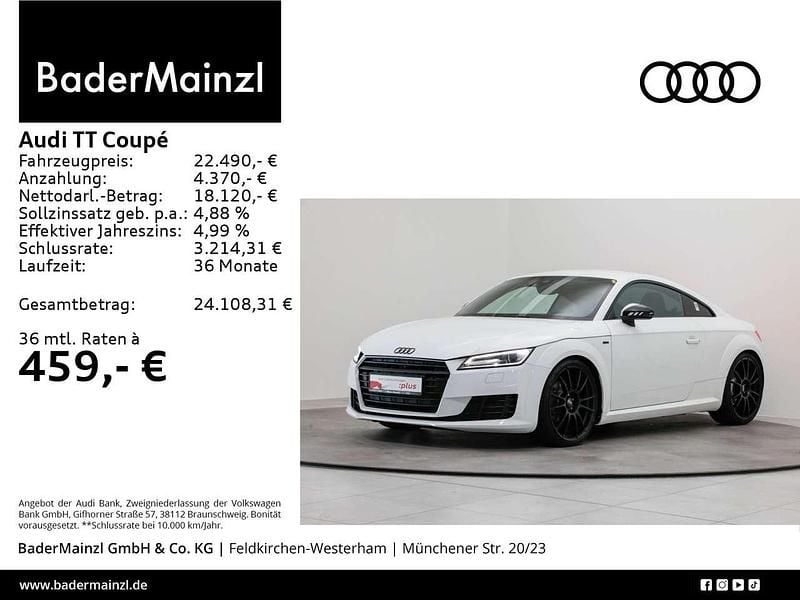 Weiß Gebraucht 2014 Audi TT S-Line Coupé | 22.490 € (Fairer Preis) - Bild 1/3