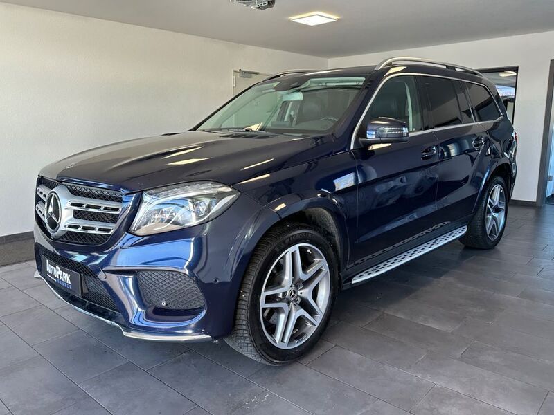 Blau Gebraucht 2017 Mercedes GLS400 AMG line SUV | 30.998 € (Etwas zu teuer) - Bild 1/4