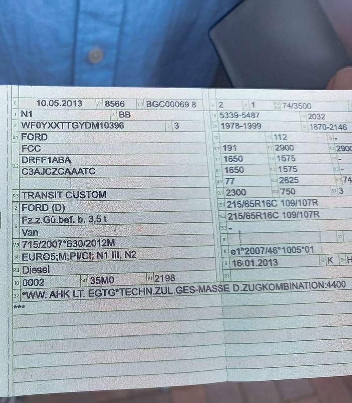 Gebraucht Ford Transit Custom Trend 101 PS (74 kW) 2013 Schwarz Pickup