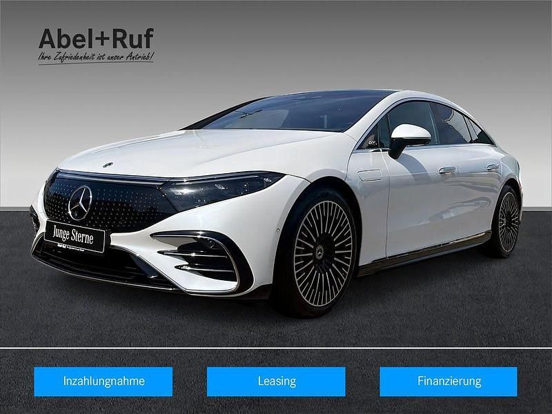 Weiß Gebraucht 2022 Mercedes EQS450+ AMG Limousine | 55.898 € (Teuer) - Bild 1/4
