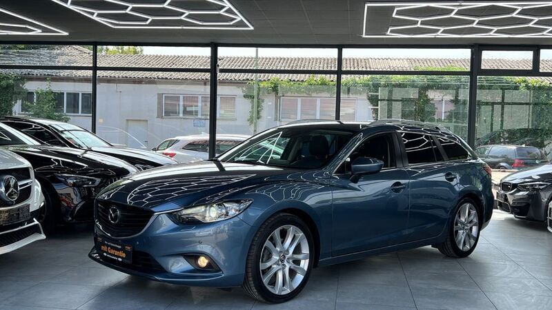 Blau Gebraucht 2013 Mazda 6 Sports-Line Limousine | 13.450 € (Fairer Preis) - Bild 1/4