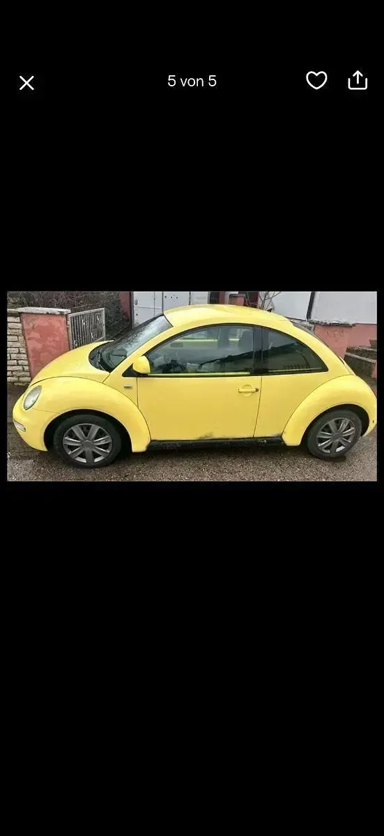 Gebraucht VW New Beetle 116 PS (85 kW) 1999 Gelb Kleinwagen