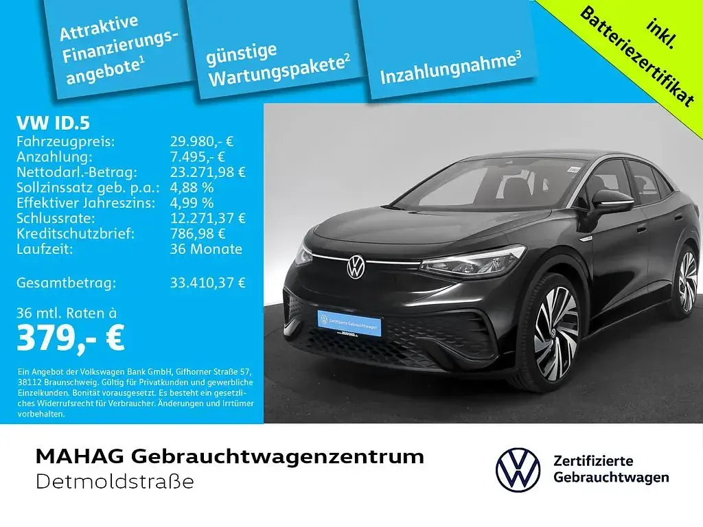 Gebraucht VW ID.5 Pro Performance 150 kW (204 PS) 2023 Schwarz SUV