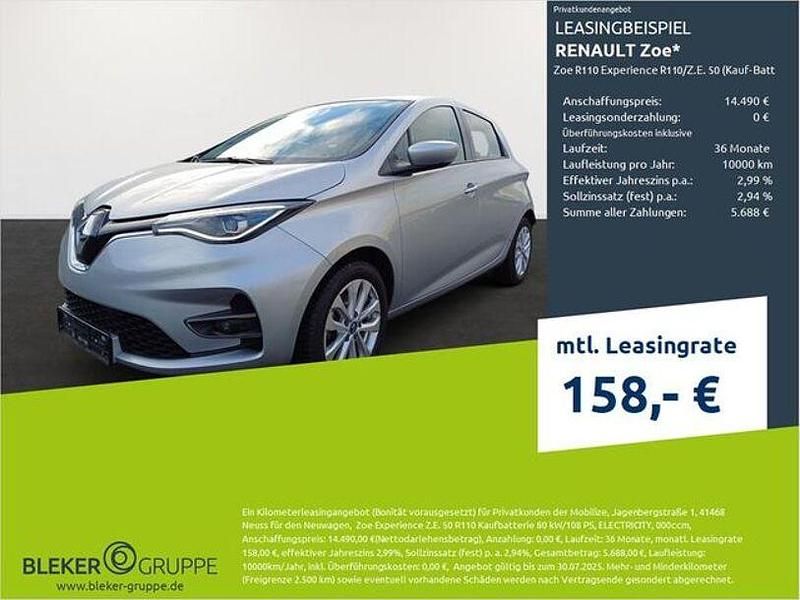 Highlandgrau metall Gebraucht 2021 Renault Zoe Experience Kleinwagen | 13.980 € (Fairer Preis) - Bild 1/3
