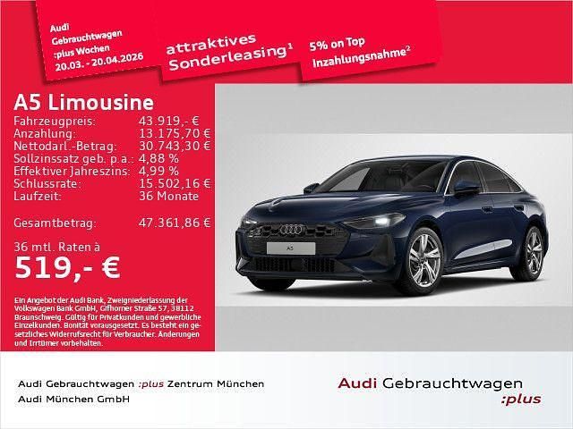 Gebraucht Audi A5 Performance 204 PS (150 kW) 2025 Firmamentblau metallic Limousine