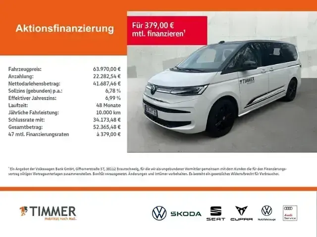 Gebraucht VW Multivan Edition 150 PS (110 kW) 2025 Weiß Van / Kleinbus