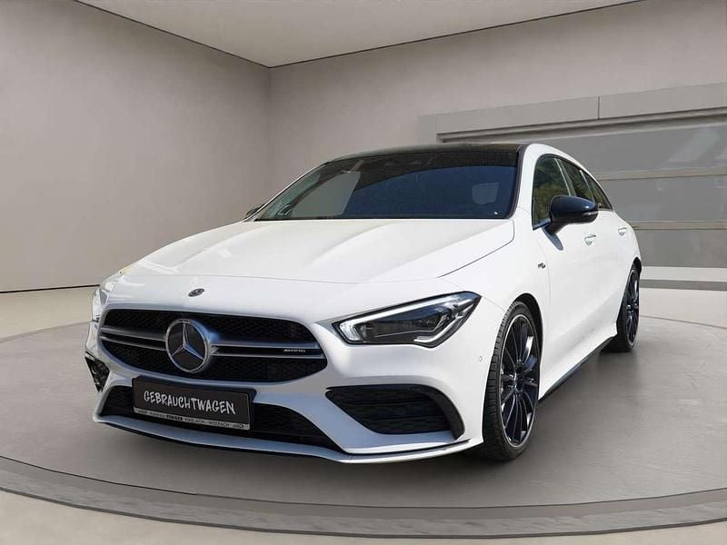 Polarweiss unilack Gebraucht 2019 Mercedes CLA35 AMG AMG Kombi | 33.850 € (Fairer Preis) - Bild 1/4