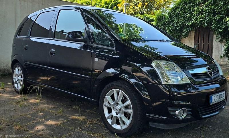 Schwarz Gebraucht 2008 Opel Meriva Edition Van / Kleinbus | 990 € (Superpreis) - Bild 1/4