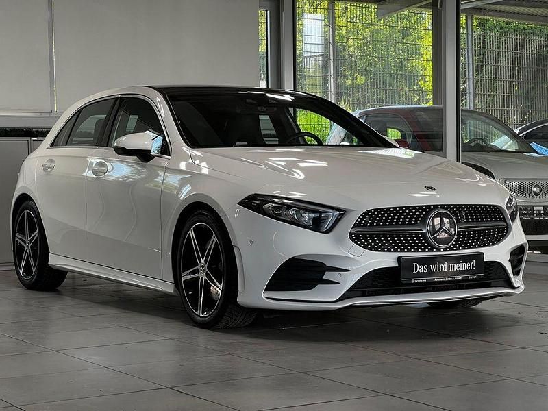 Gebraucht Mercedes A220 AMG line 190 PS (139 kW) 2018 Unilack polarweiß Limousine