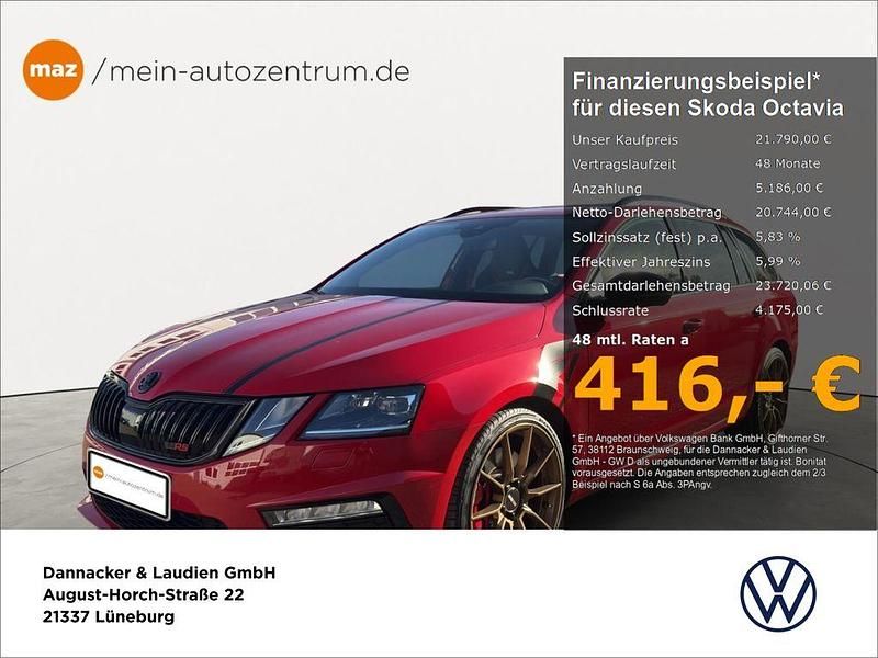 Rot Gebraucht 2019 Skoda Octavia RS Kombi | 21.790 € (Teuer) - Bild 1/4