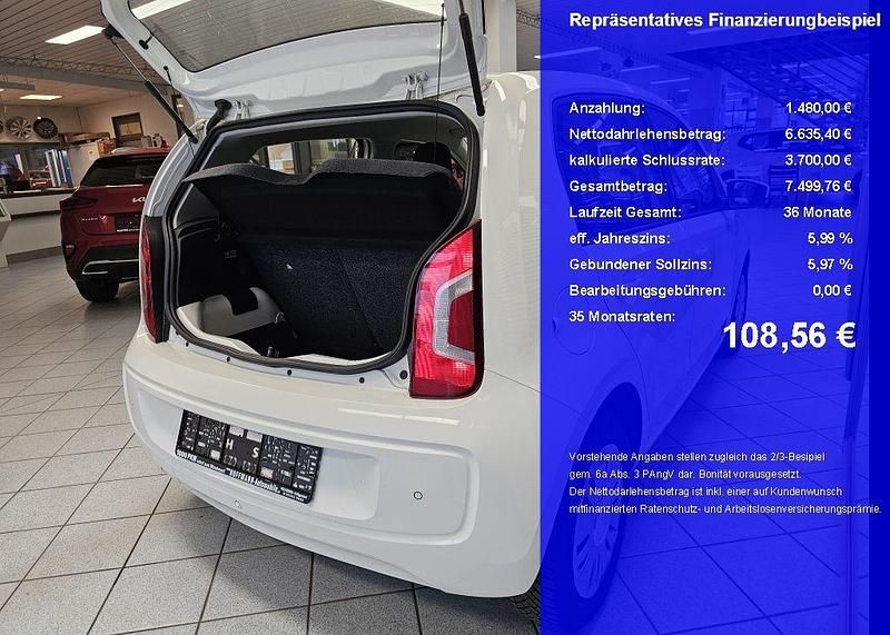 Gebraucht VW up! move up! 60 PS (44 kW) 2016 Weiß Kleinwagen